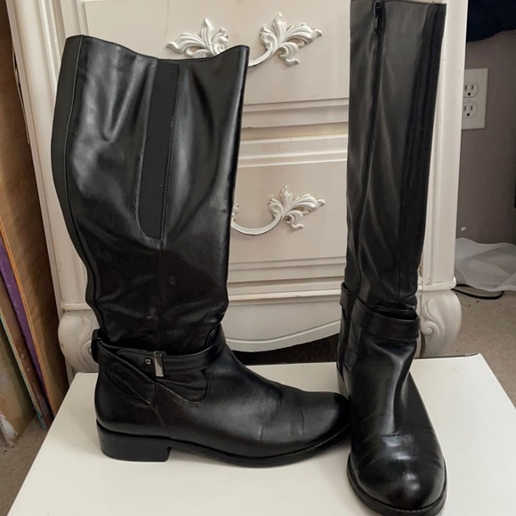 Alfani Black Riding Boots - Picture 4 of 8